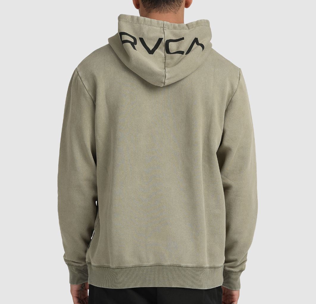 RVCA Mens Olive Green Pullover Hoodie Size XL (New)