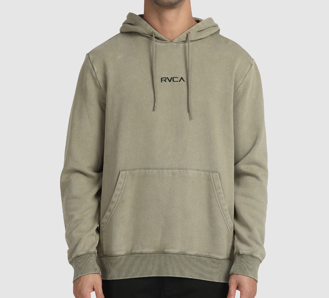 RVCA Mens Olive Green Pullover Hoodie Size XL (New)