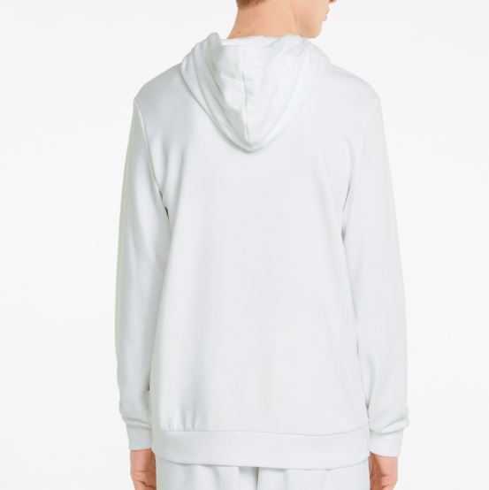 PUMA Rainbow Logo Men's White Hoodie Size Large