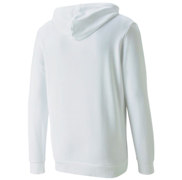 PUMA Rainbow Logo Men's White Hoodie Size Large