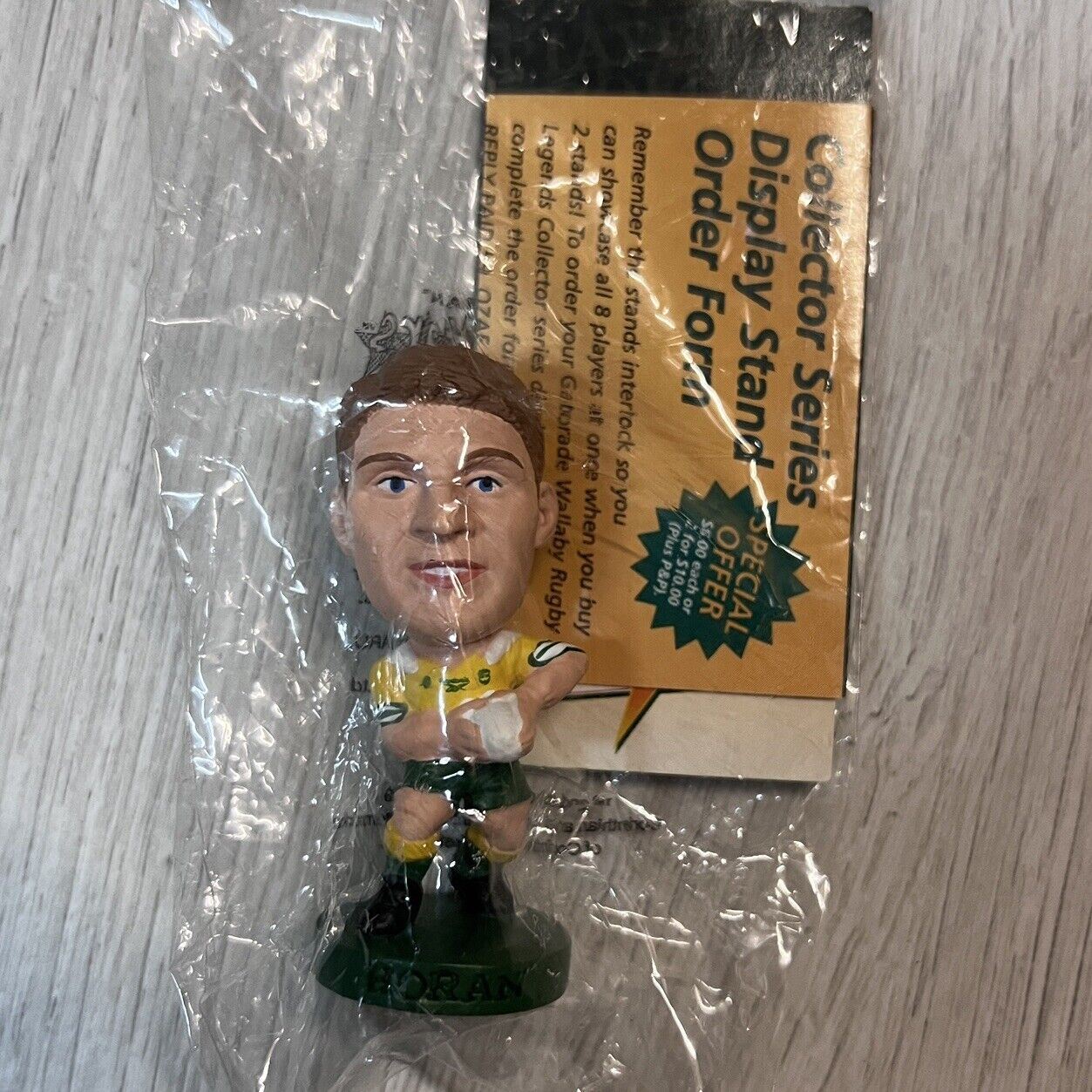 Vintage 1999 Gatorade Wallaby Legends Rugby Collectors Series Tim Horan Figure