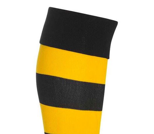 Burley Sekem Richmond Tigers AFL Aussie Rules Striped Socks Size 11-13 (New)
