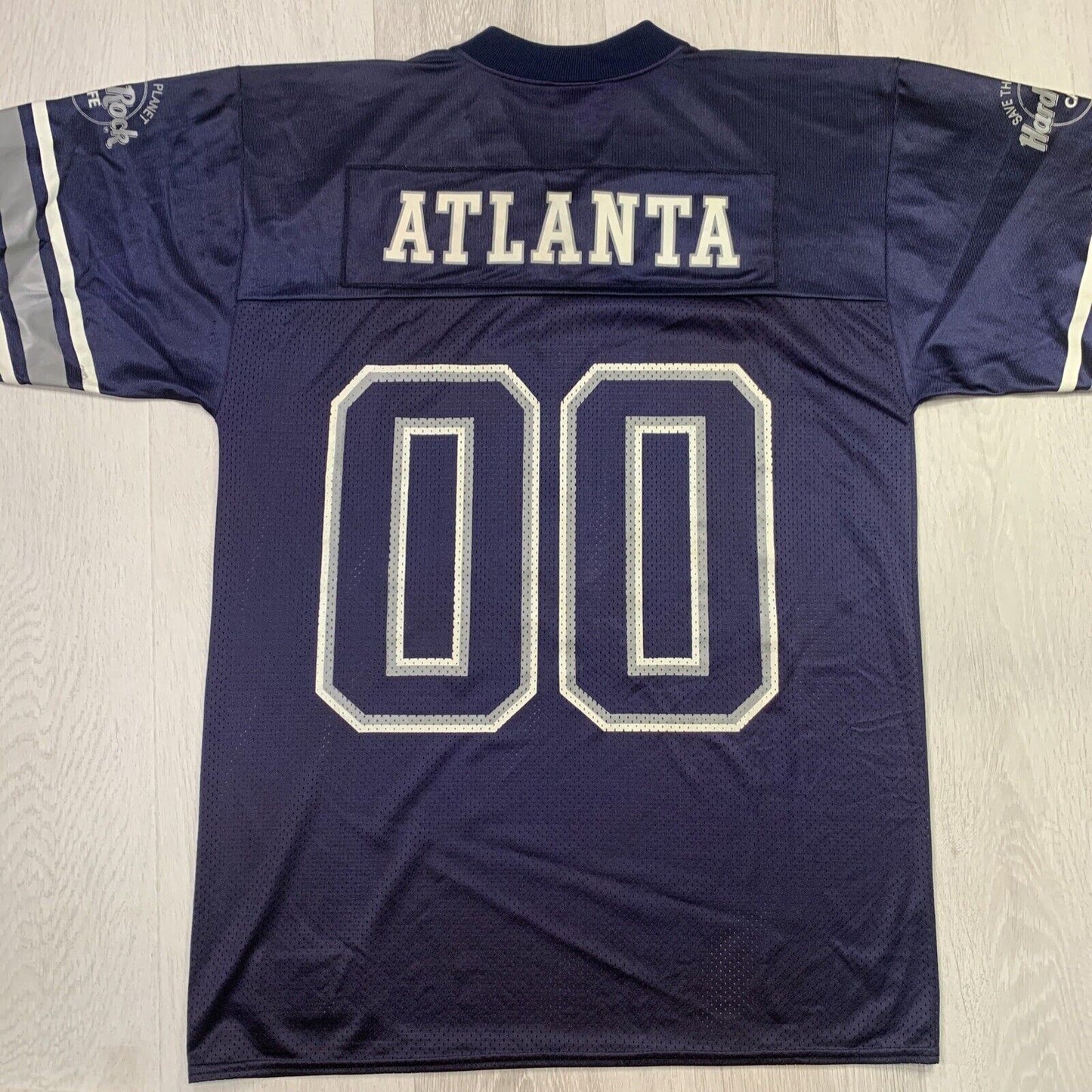 Hard Rock Cafe Atlanta Gridiron Jersey Size Medium #00 American Football Jersey