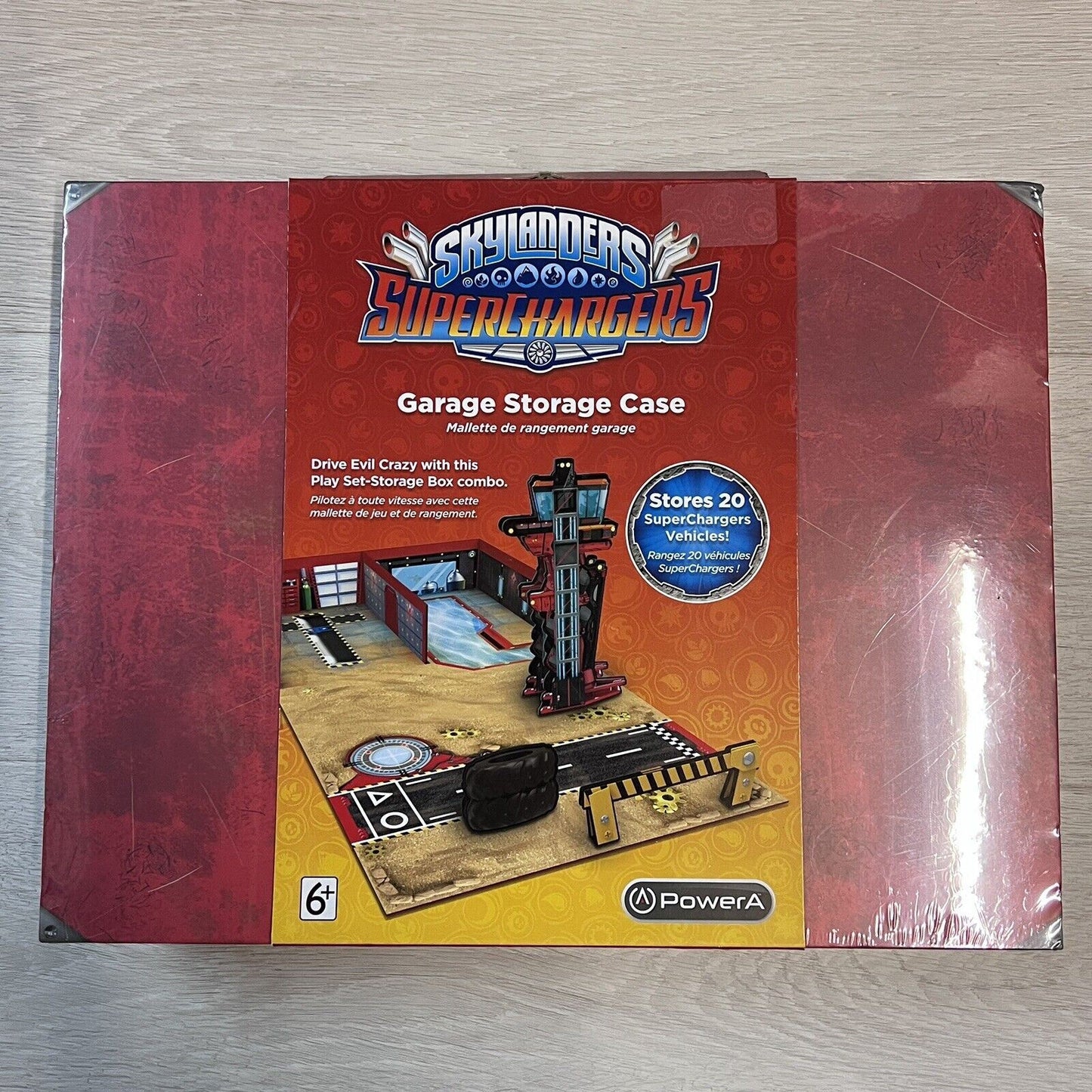 Skylanders Superchargers Garage Storage Case - Stores 20 SuperChargers Vehicles!