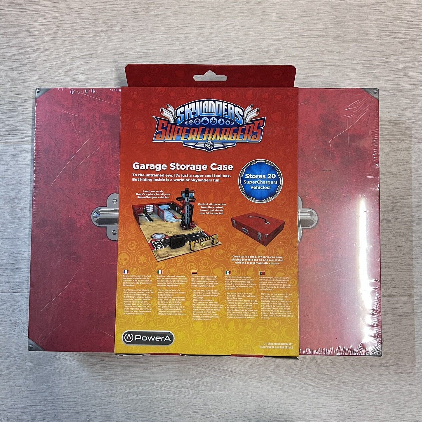 Skylanders Superchargers Garage Storage Case - Stores 20 SuperChargers Vehicles!