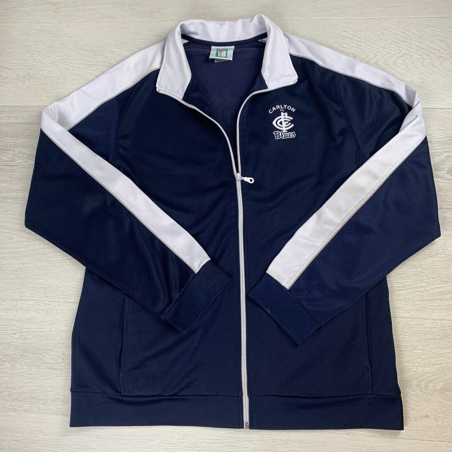 First 18 Carlton Blues Aussie Rules Full Zip Jacket Size L