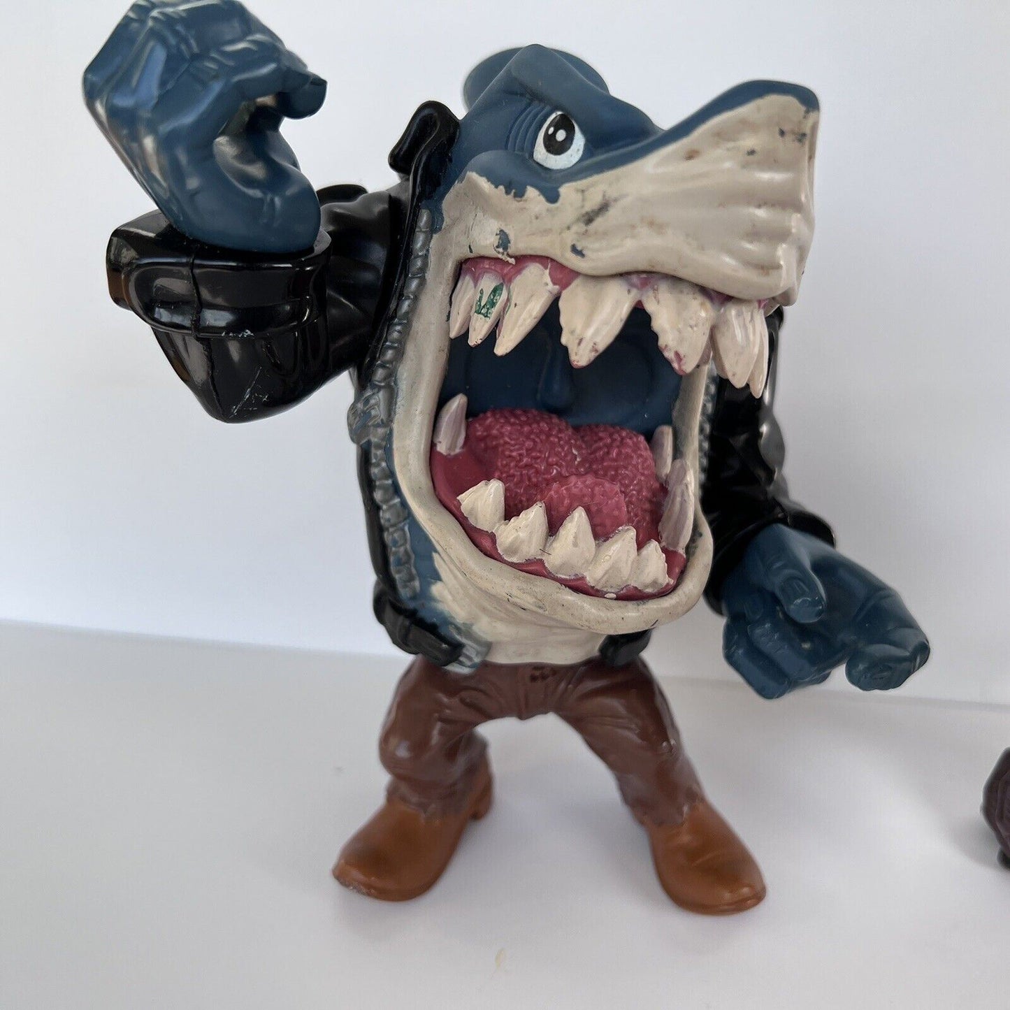 Vintage Mattel Street Sharks Pool Shark & Bullzeye Figurines 90’s