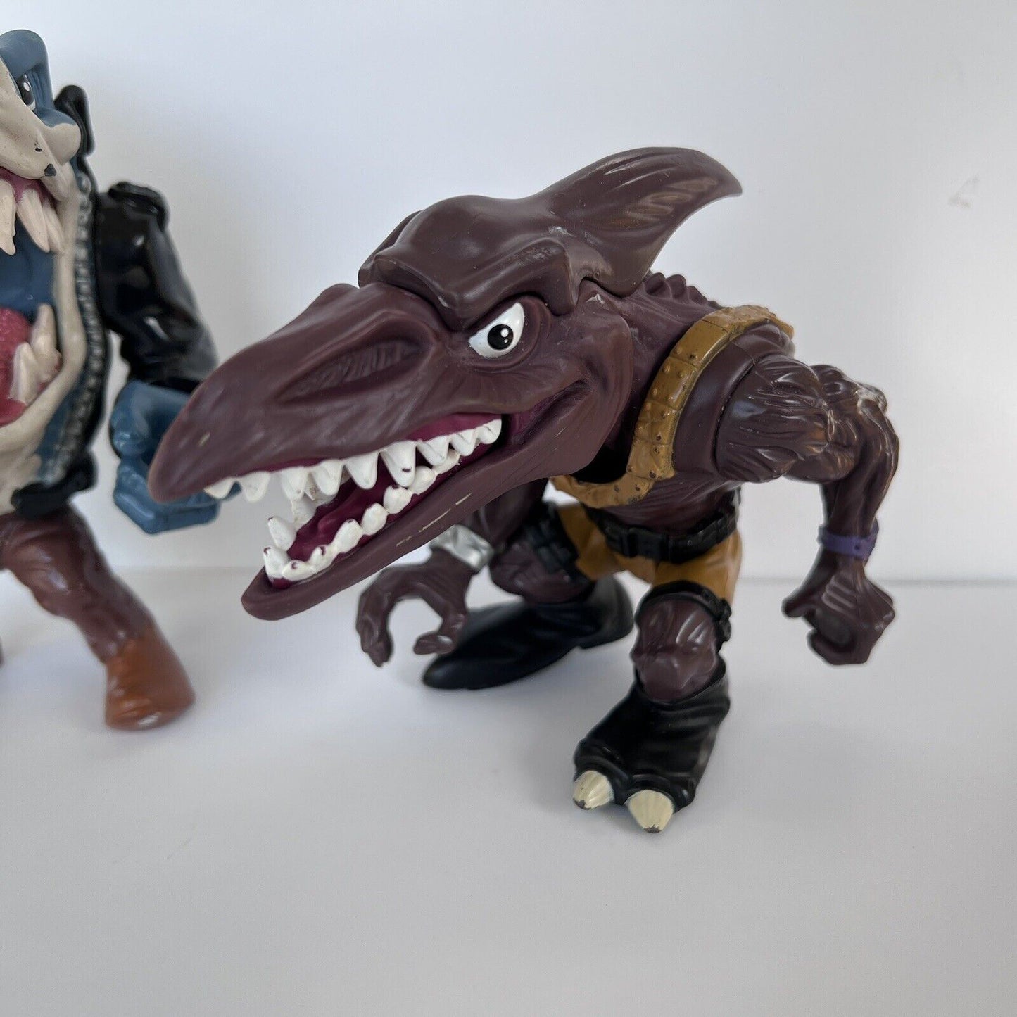 Vintage Mattel Street Sharks Pool Shark & Bullzeye Figurines 90’s