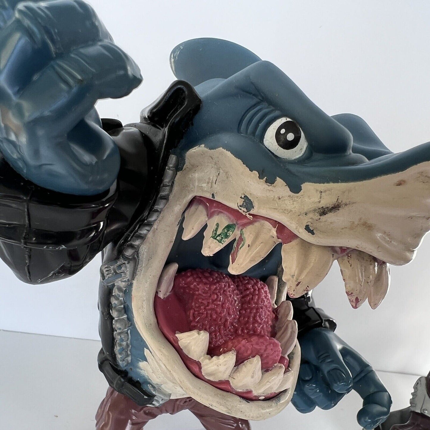 Vintage Mattel Street Sharks Pool Shark & Bullzeye Figurines 90’s