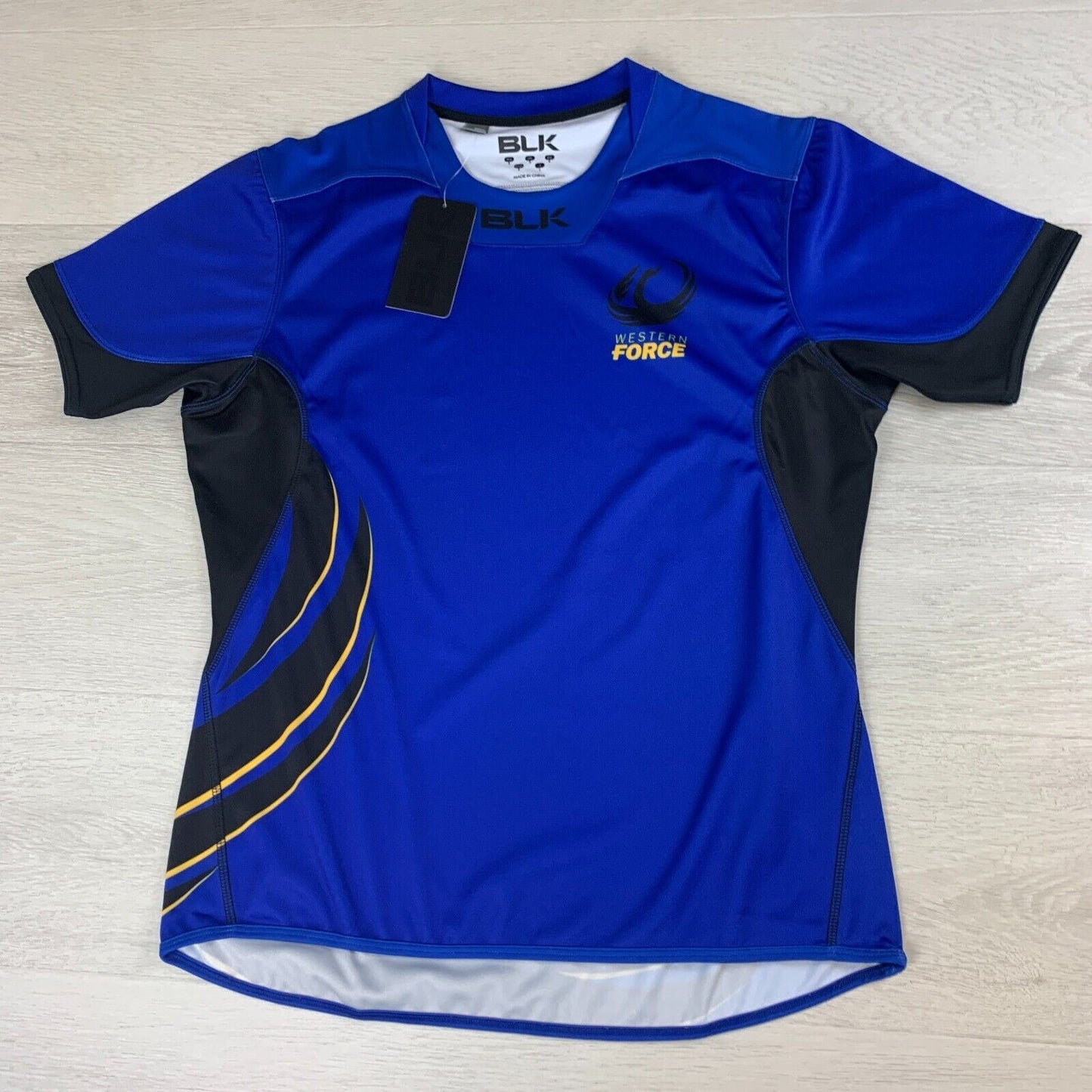 BLK Super Rugby Western Force Rugby Union Jersey Size S (Measures Larger) (New)