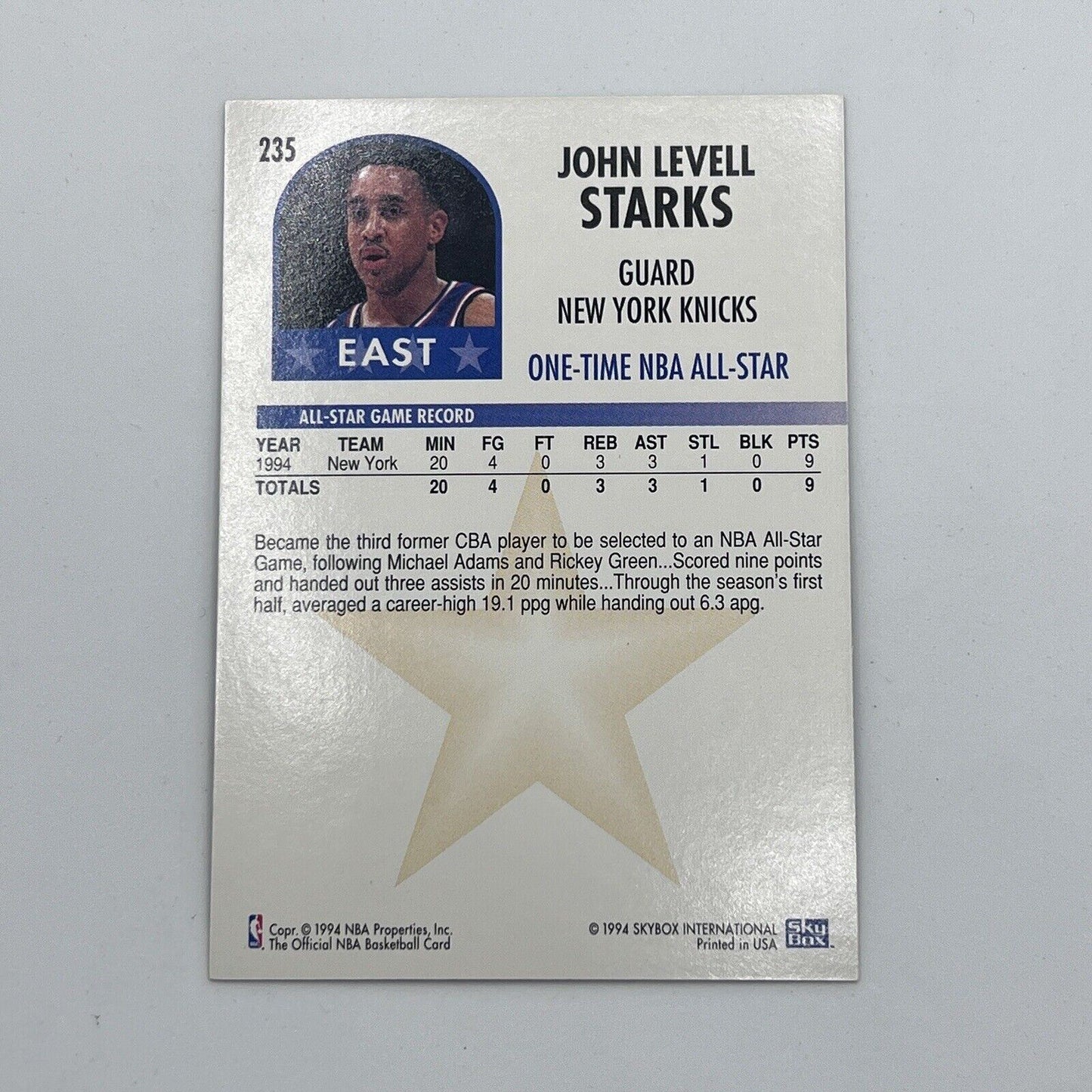 NBA Hoops Danny Manning West All-Star 1994