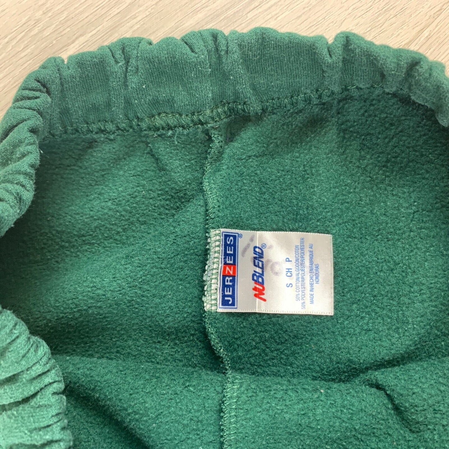 Vintage Jerzees Montville Mens Green Jogger Pants Size Small