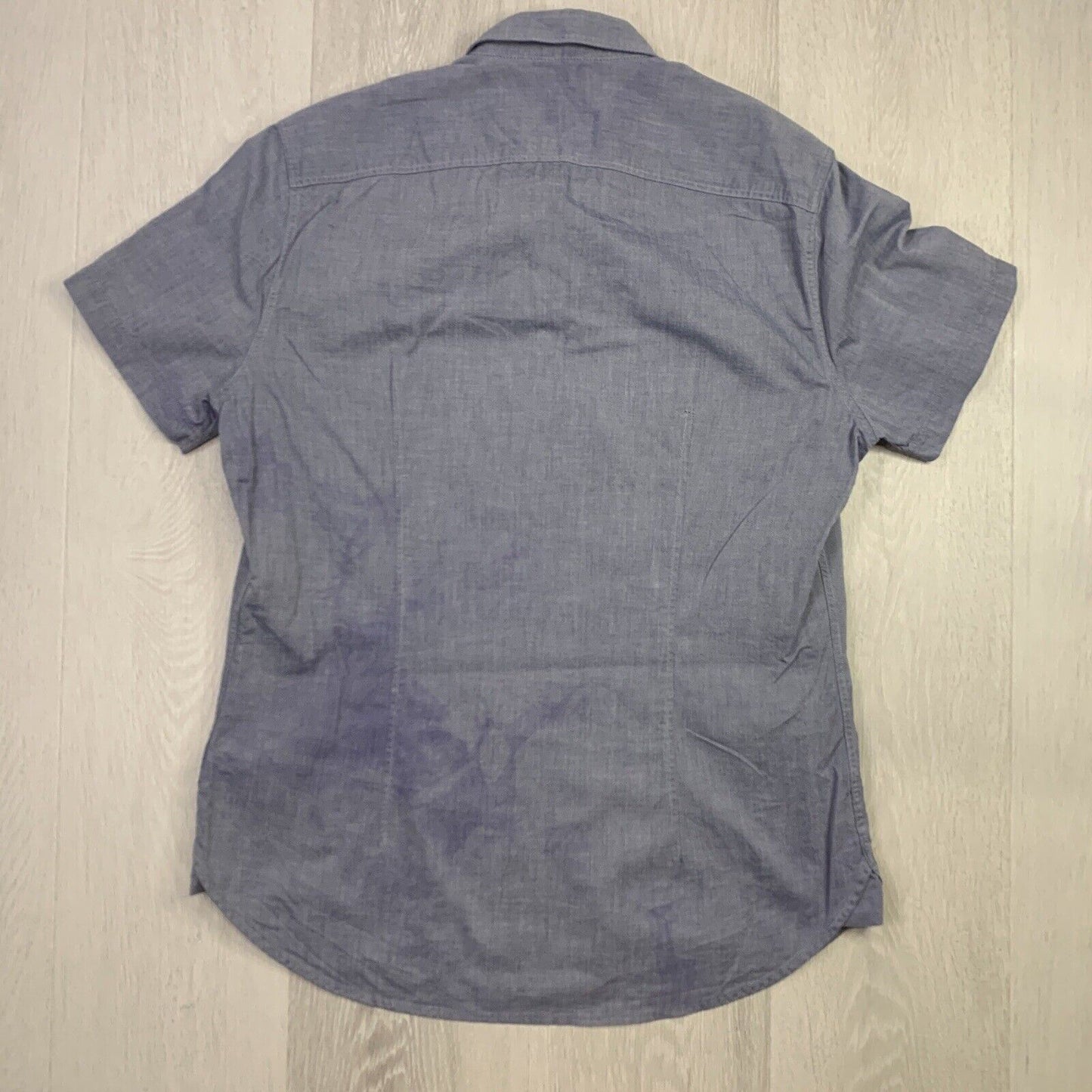 R.M Williams Mens Blue Collared Shirt Size Large