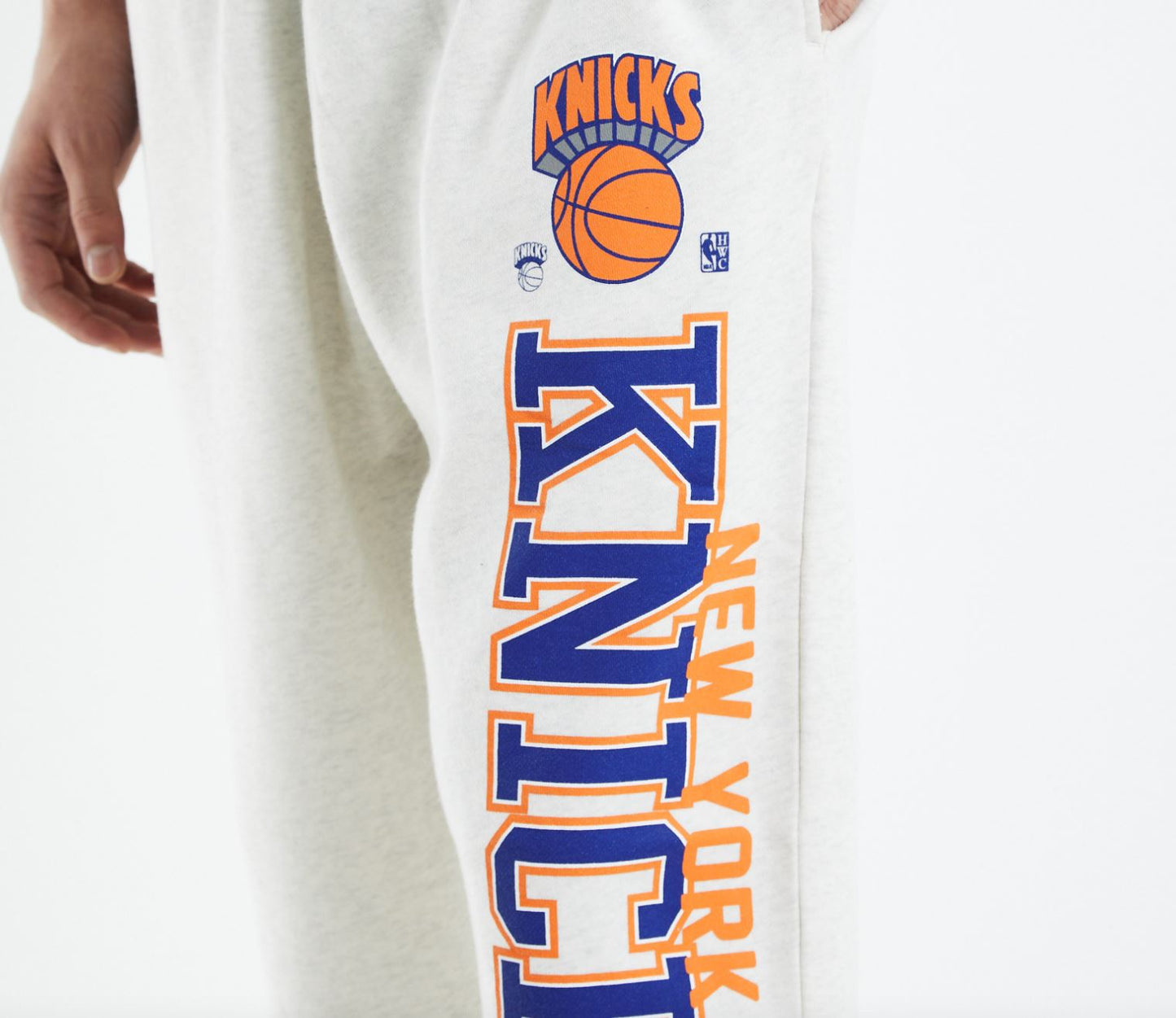 Mitchell & Ness NBA New York Knick White Sweat Pants Size Large