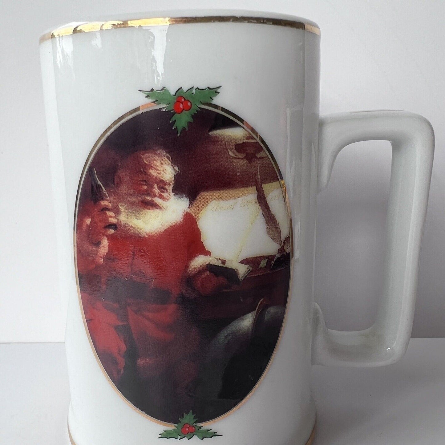 Coca-Cola white Christmas Mug 1996 “Good Boys & Girls”