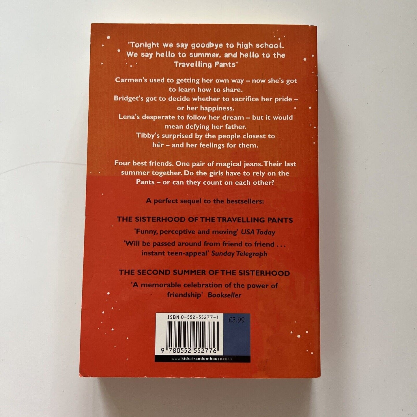 Summers of the Sisterhood: Girls in Pants by Ann Brashares (Paperback, 2005)