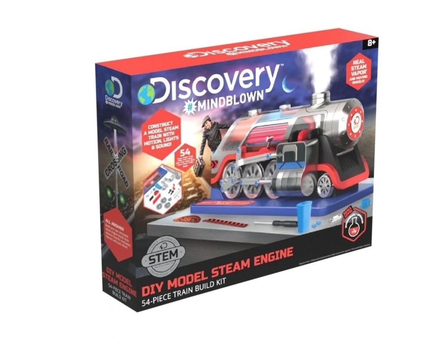 Discovery #Mindblown DIY Model Steam Train Engine Kit - STEM Educational Toys