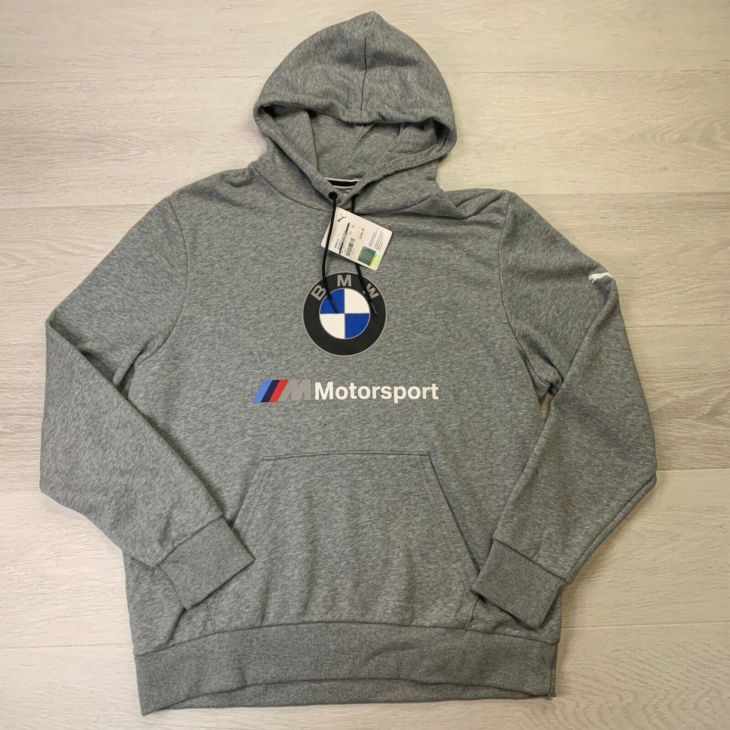 PUMA BMW Motorsport Pullover Grey Hoodie Size XL (New RRP $100)