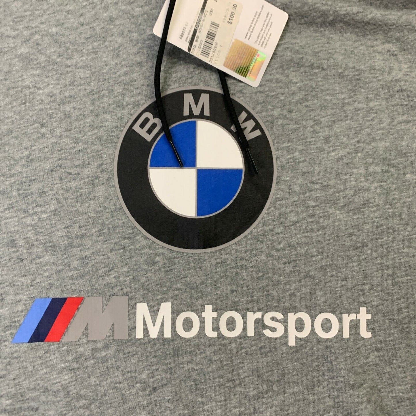 PUMA BMW Motorsport Pullover Grey Hoodie Size XL (New RRP $100)