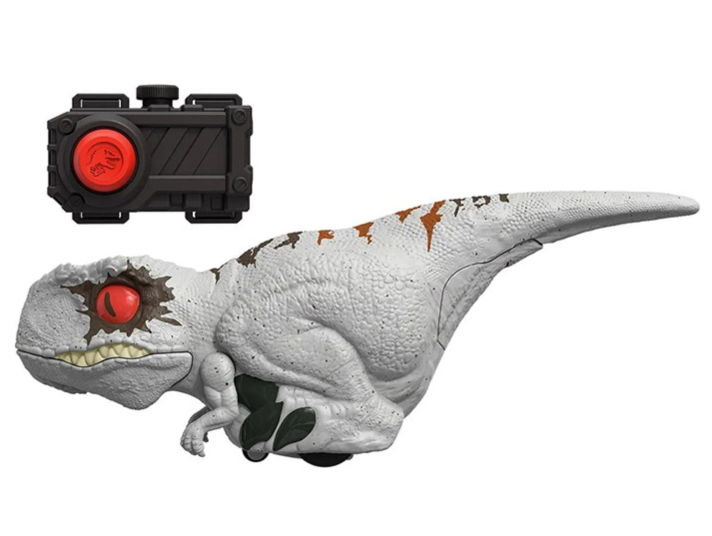 Jurassic World Dominion Uncaged Click Tracker White Atrociraptor Ghost Pack Wear