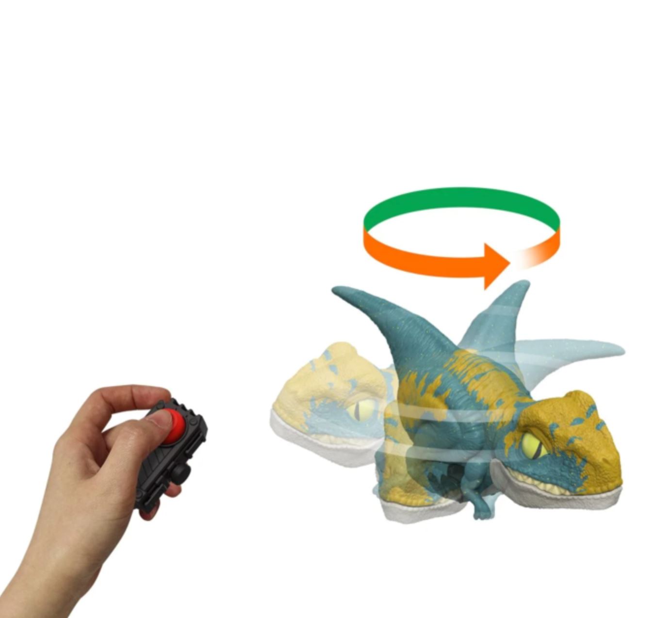 Jurassic World Dominion Uncaged Click Tracker Orange Atrociraptor Pack (New)