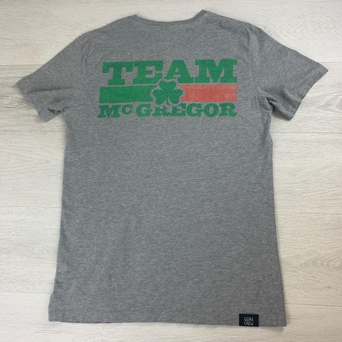 Goat Crew Team Conor McGregor Mens Grey T-Shirt Size Large