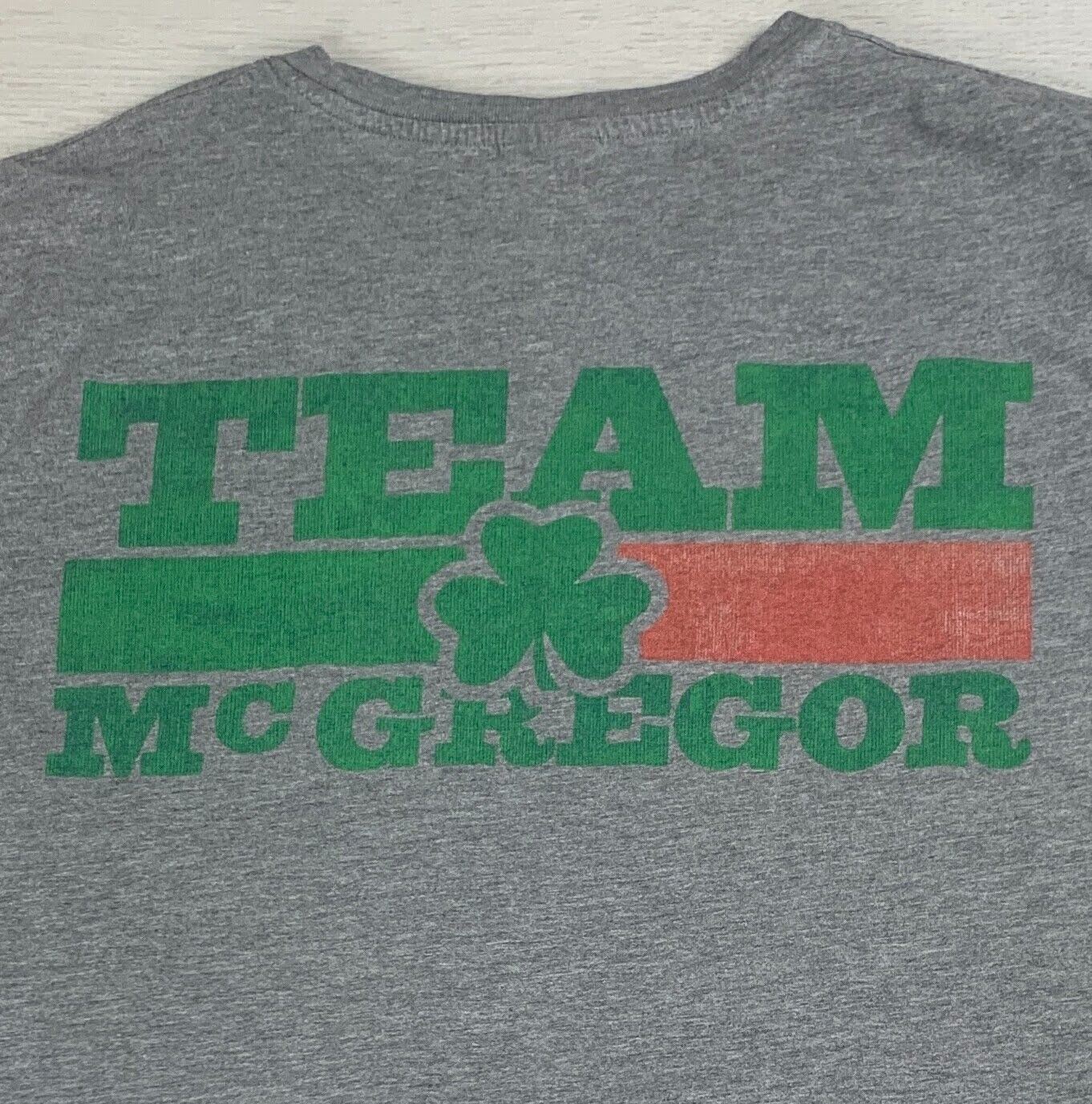 Goat Crew Team Conor McGregor Mens Grey T-Shirt Size Large