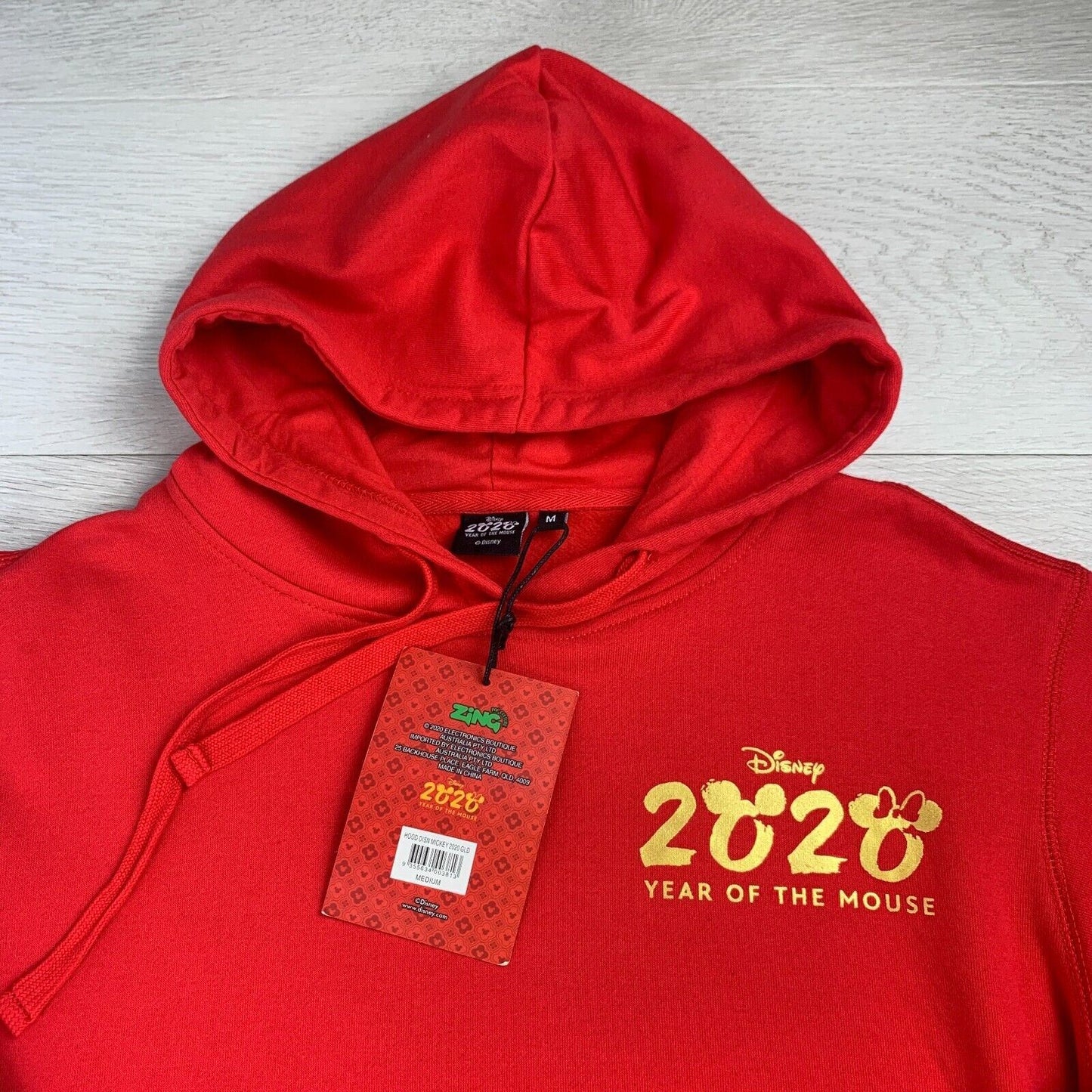 Disney Chinese New Year 2020 Year of the Mouse Mens Hoodie Size M (New)