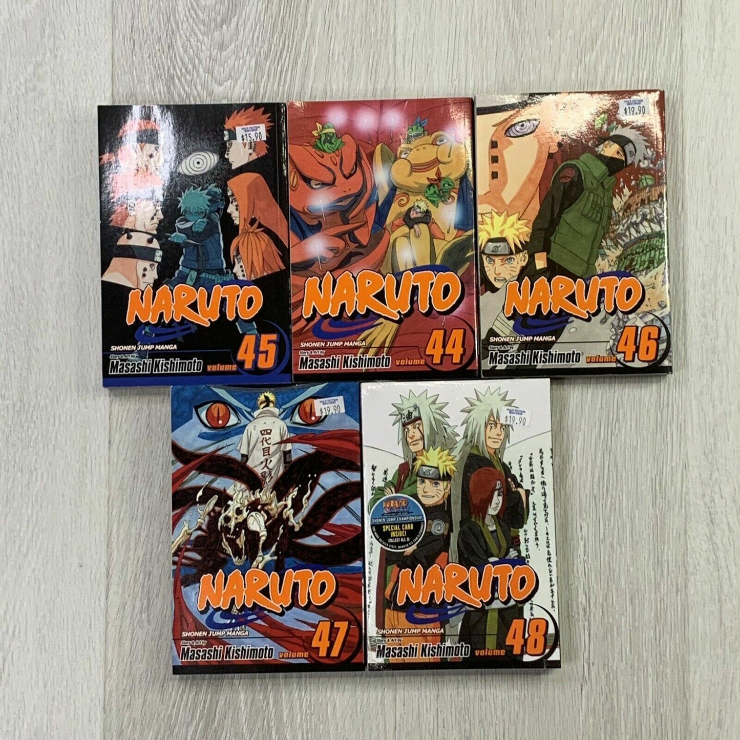 Naruto Manga Books Volumes 44 / 45 / 46 / 47 / 48