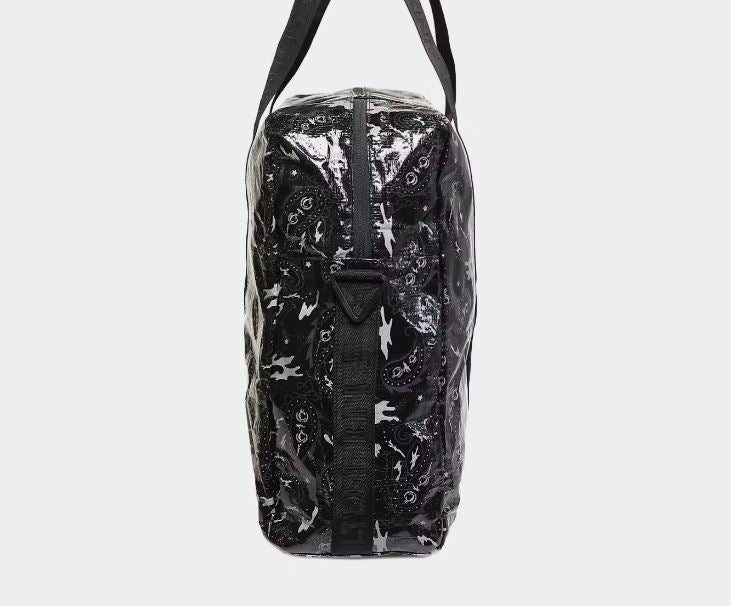 Culture Kings Not For Sale (NFS) Large Black Paisley Tarp Bag