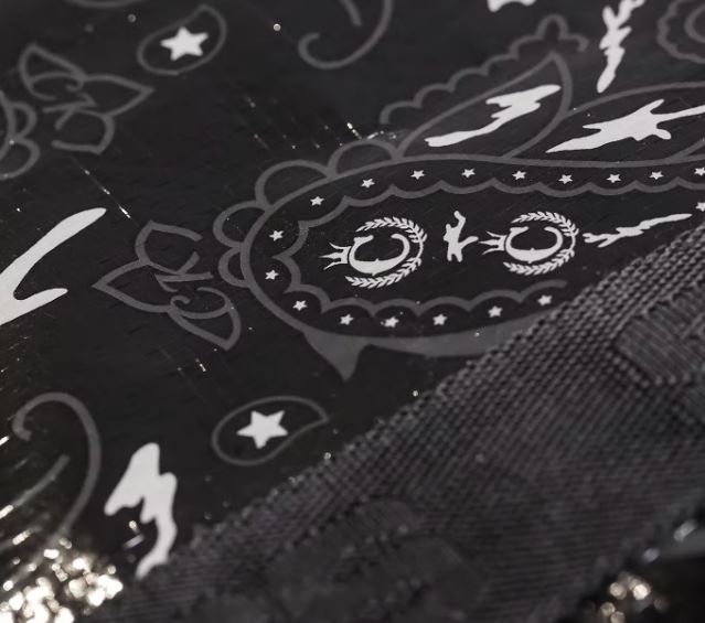 Culture Kings Not For Sale (NFS) Large Black Paisley Tarp Bag