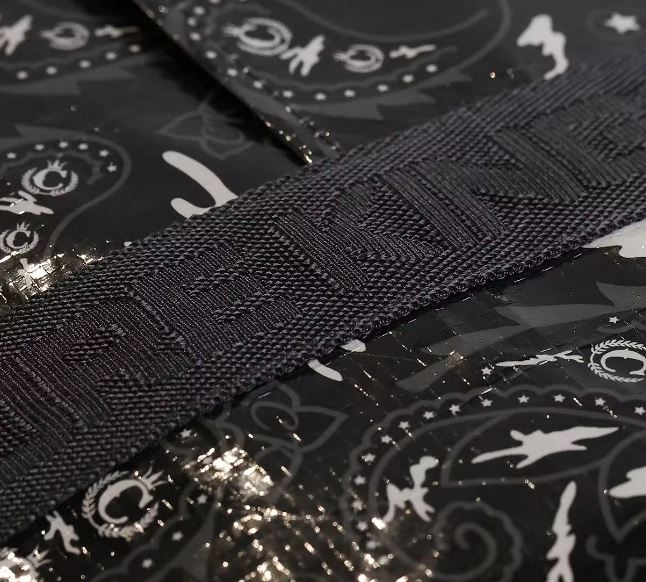 Culture Kings Not For Sale (NFS) Large Black Paisley Tarp Bag