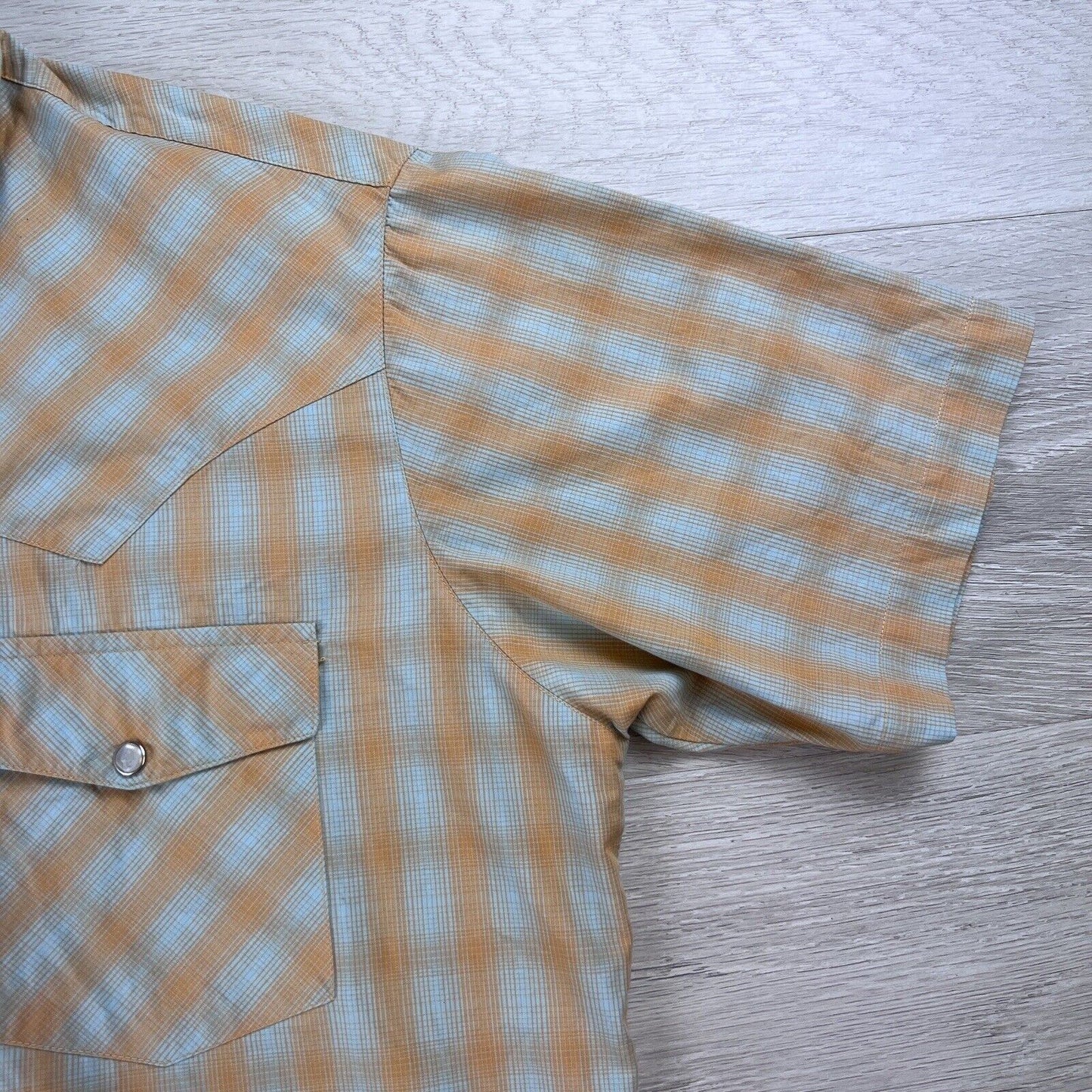 Vintage Mambo Checkered Button Up Mens Shirt Size Large