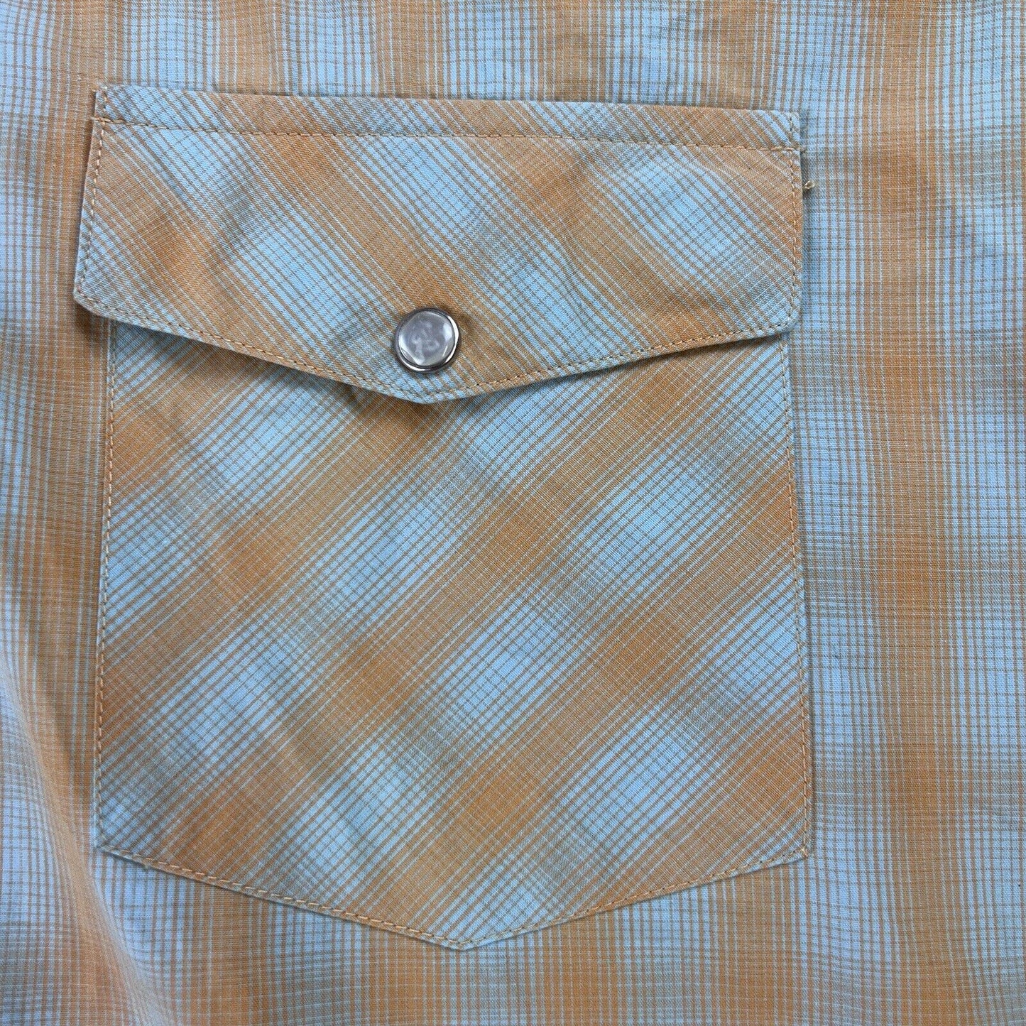 Vintage Mambo Checkered Button Up Mens Shirt Size Large