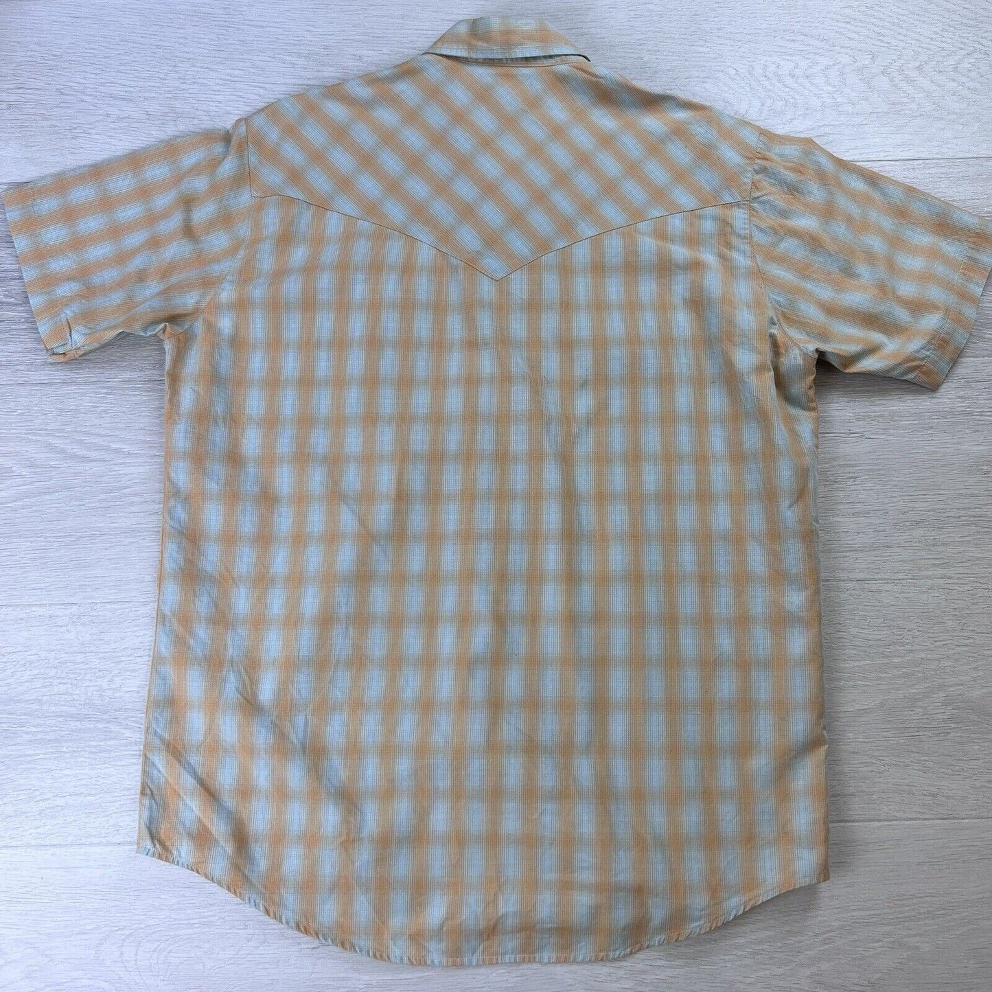 Vintage Mambo Checkered Button Up Mens Shirt Size Large