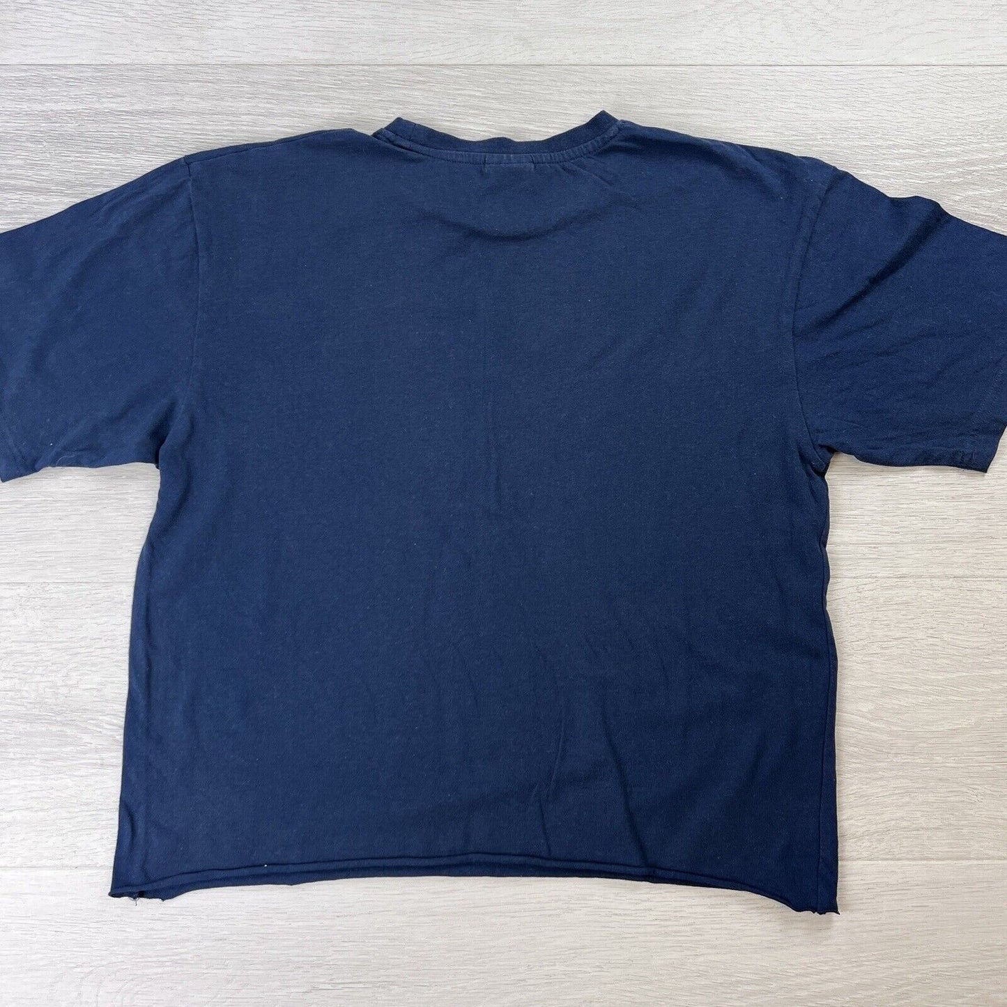 Dickies Womens Blue Cropped T-Shirt Size M