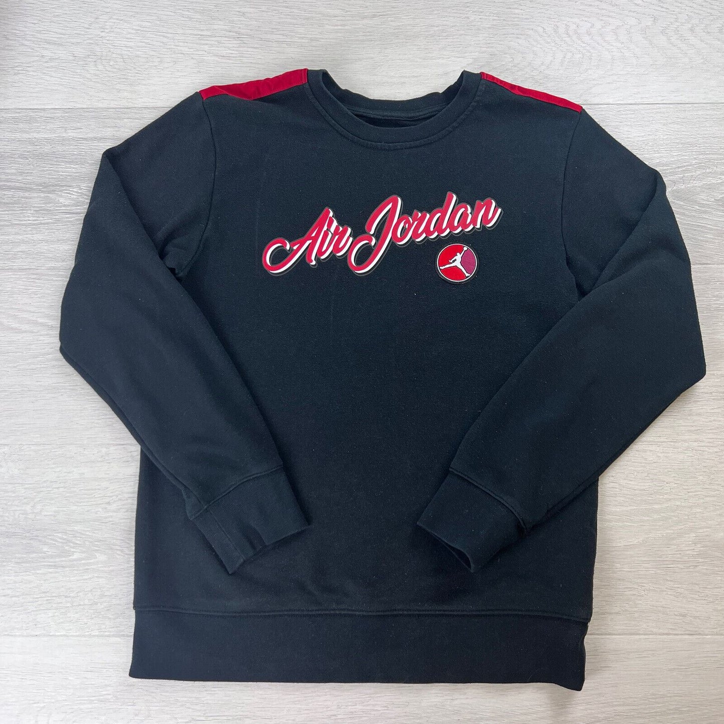 Air Jordan Mens Black Pullover Jumper Sweater 13-15 Years