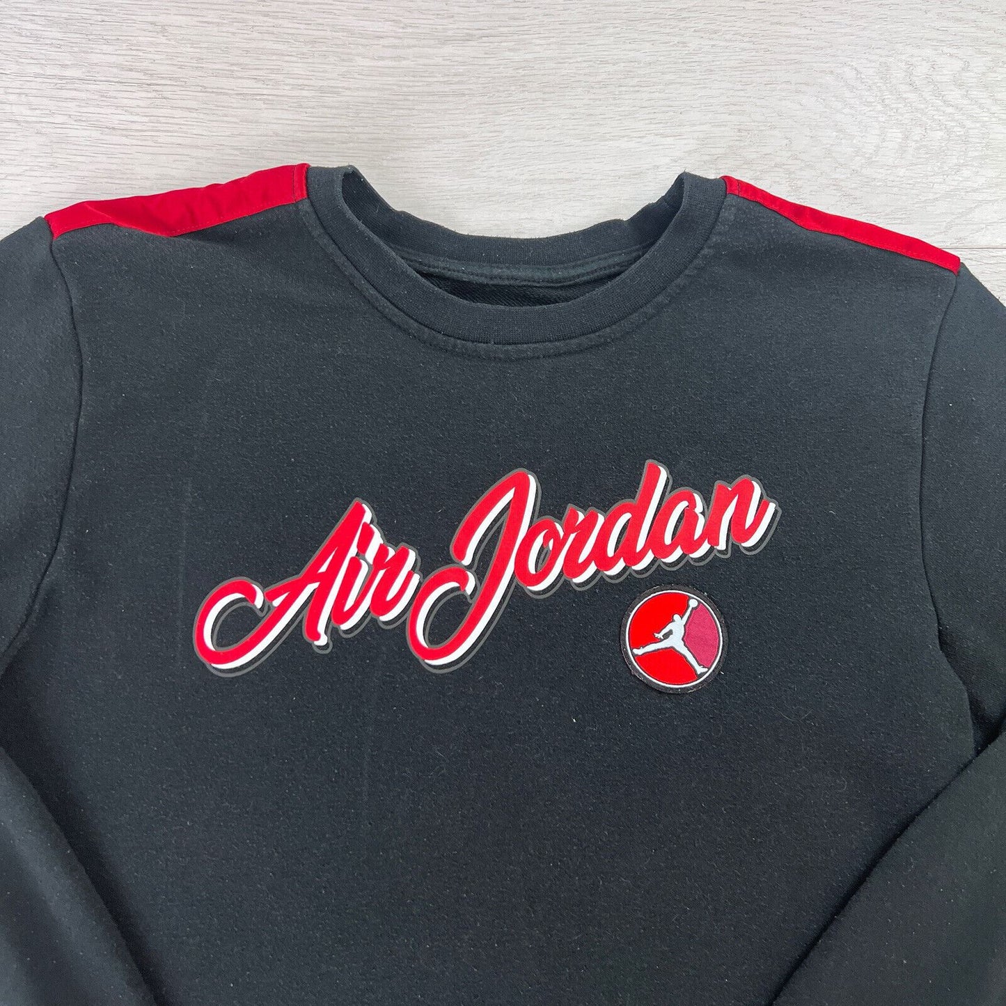 Air Jordan Mens Black Pullover Jumper Sweater 13-15 Years