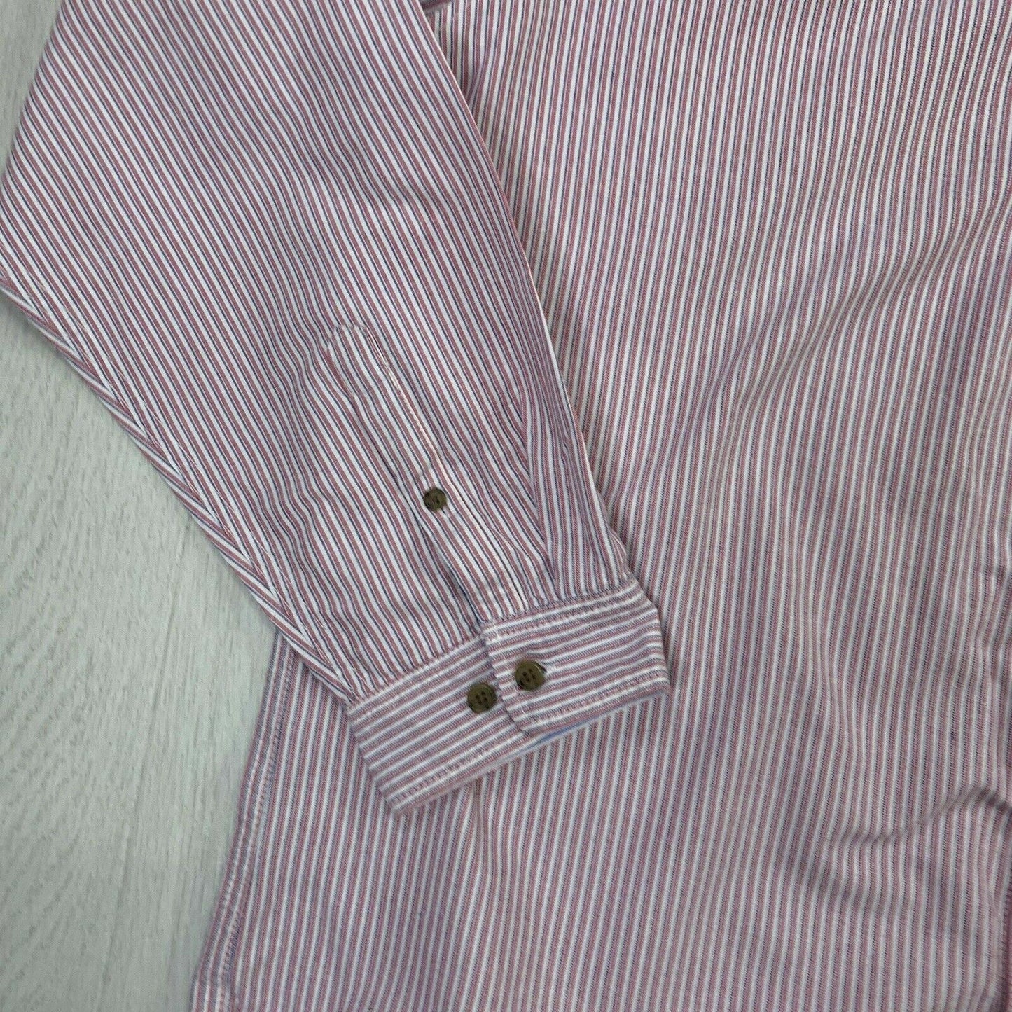 Southcape Mens Classic Fit Long Sleeve Button Up Striped Shirt Size XXL