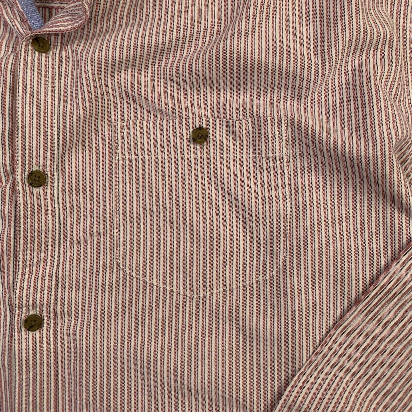 Southcape Mens Classic Fit Long Sleeve Button Up Striped Shirt Size XXL