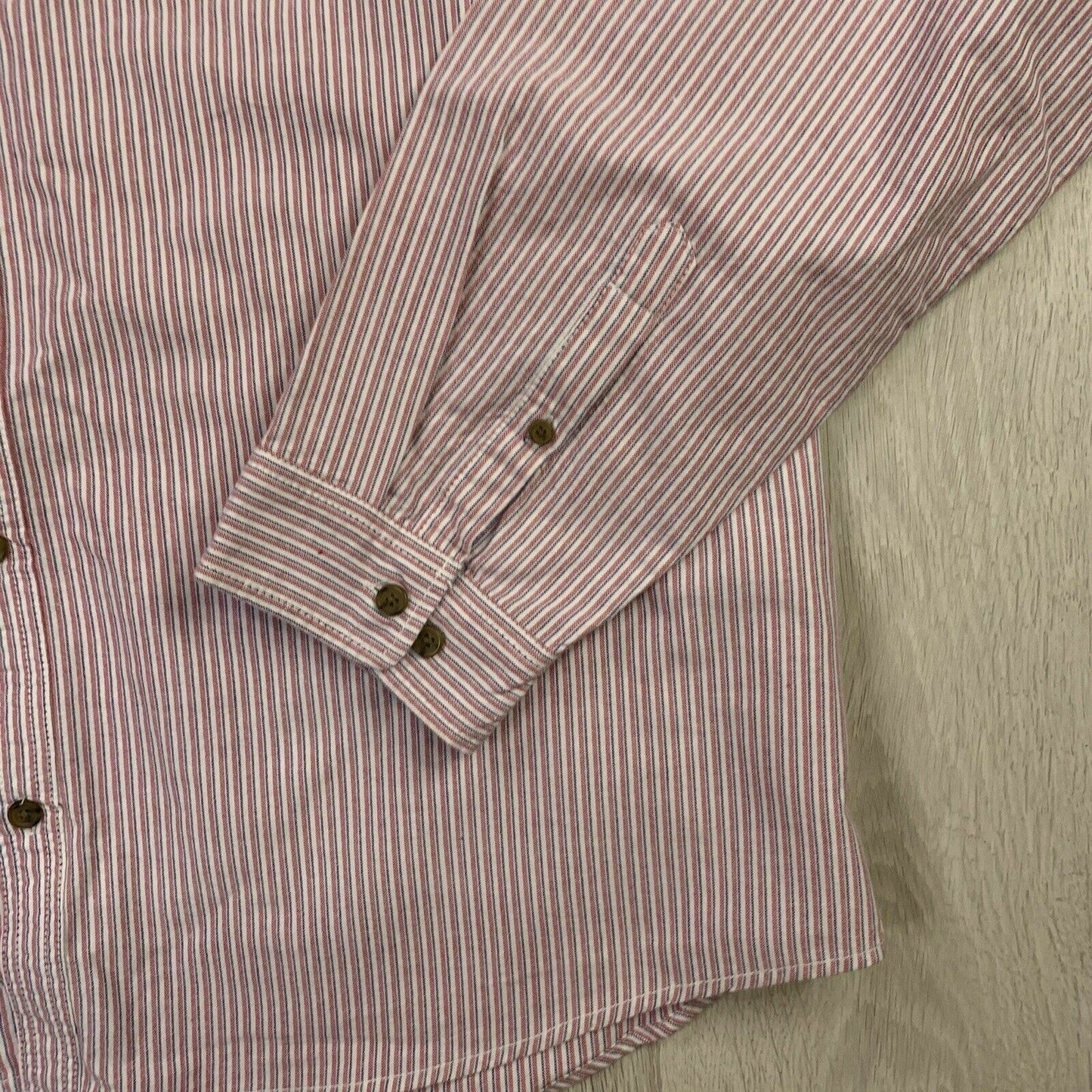 Southcape Mens Classic Fit Long Sleeve Button Up Striped Shirt Size XXL