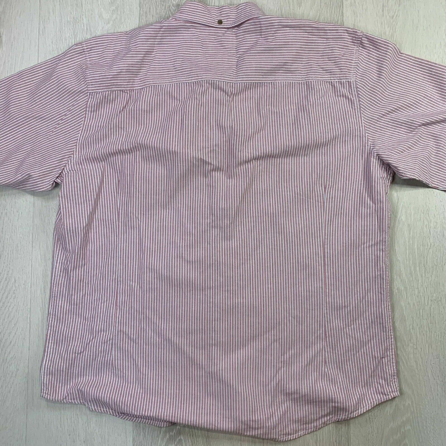 Southcape Mens Classic Fit Long Sleeve Button Up Striped Shirt Size XXL