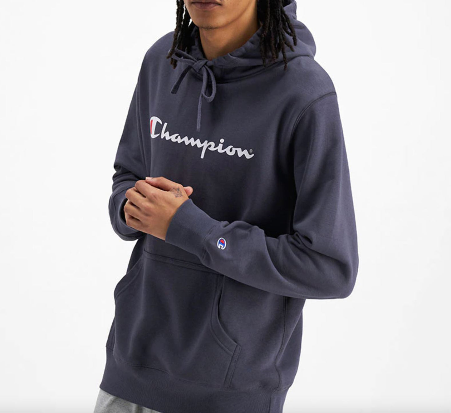 Champion Pullover Script Hoodie Size Large (New)