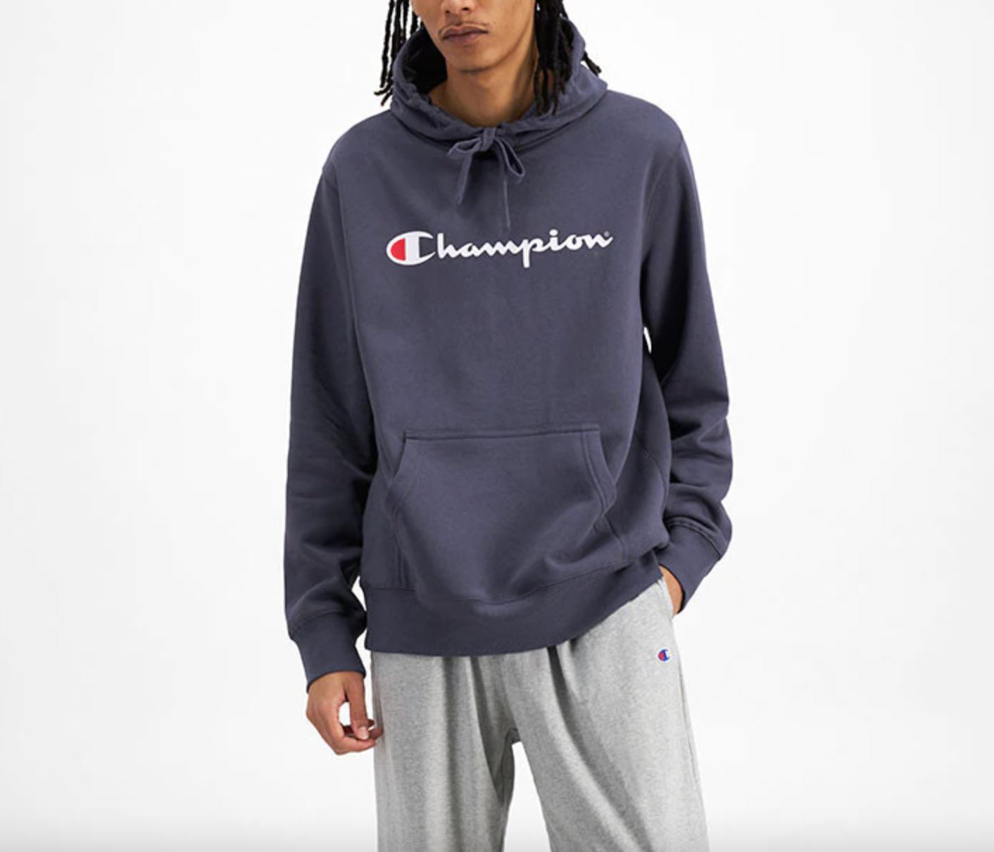 Champion Pullover Script Hoodie Size Large (New)