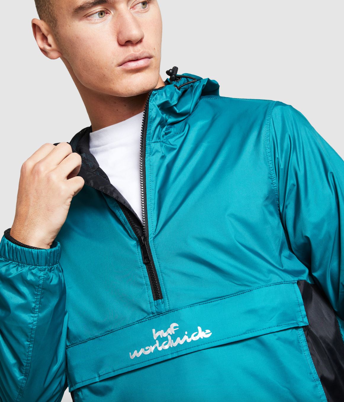 Huf Mens Anorak Windbreaker Jacket Size Large