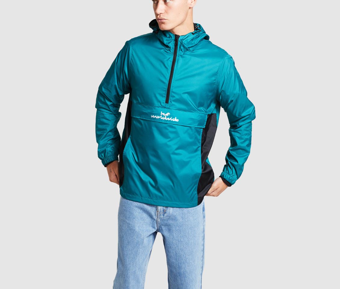 Huf Mens Anorak Windbreaker Jacket Size Large