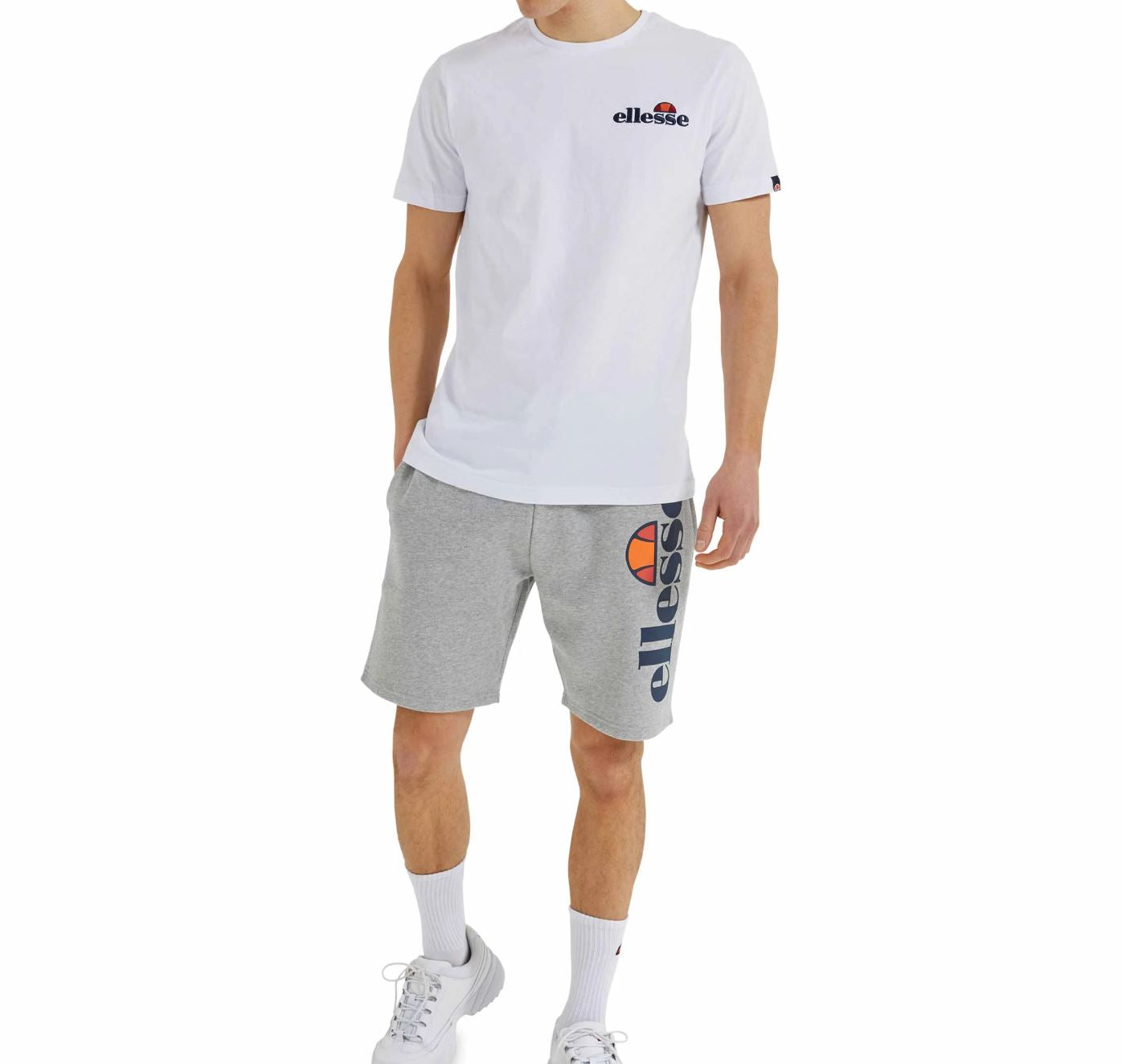 Ellesse Embroidered Logo Mens White T-Shirt Size Large