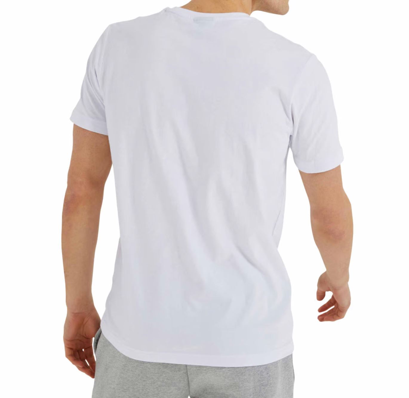 Ellesse Embroidered Logo Mens White T-Shirt Size Large
