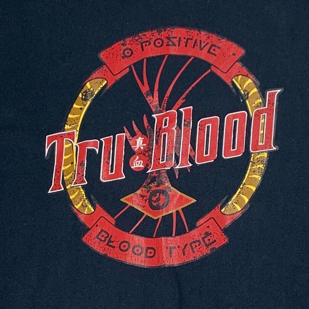 True Blood 0 Positive Black Unisex T-Shirt Size M