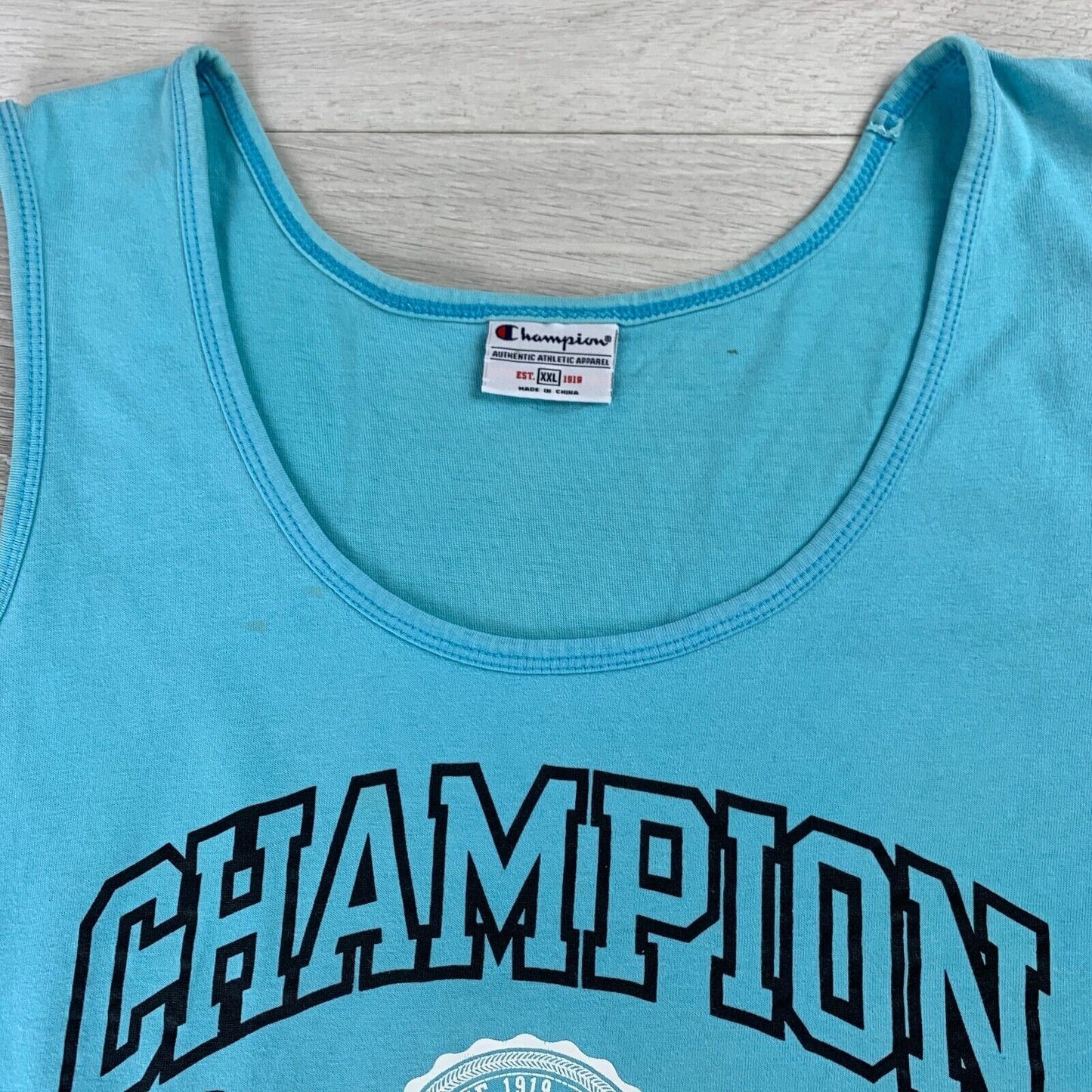Champion Blue Womens Singlet Tank Top 2XL